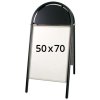 Expo Gotik Lux Kundenstopper mit Logo schild - 50x70 cm - Schwarz #1