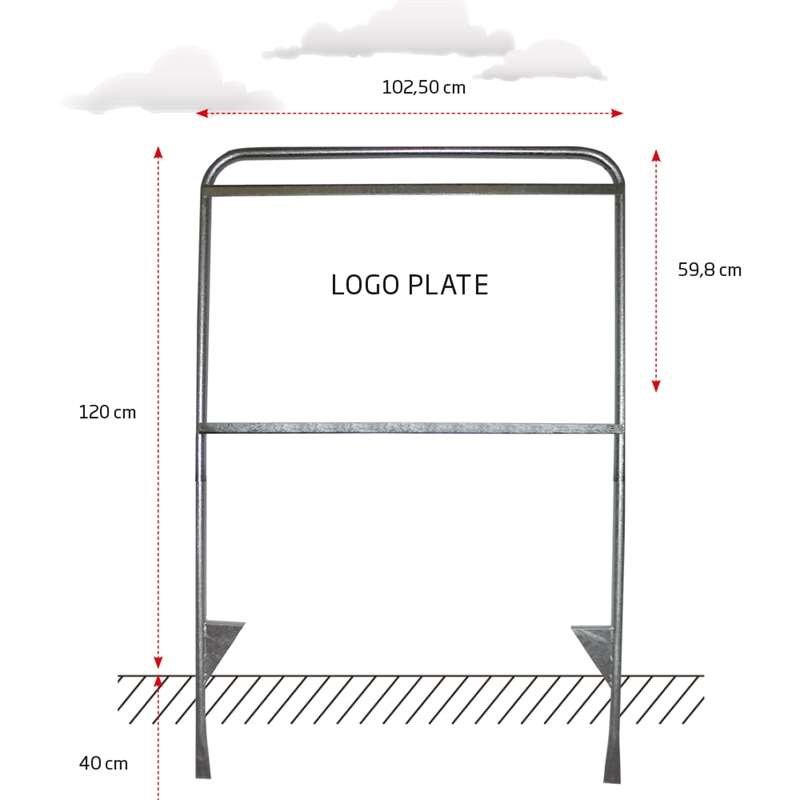 Estate Sign XL Maklerschild ohne Platte und ohne Druck #3