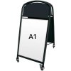 Ellipse Lux Kundenstopper mit Logo schild - A1 - schwarz #1
