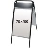 Expo Sign Kundenstopper mit Logo schild - 70x100 cm - schwarz #1
