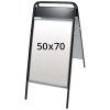 Expo Sign Kundenstopper mit Logo schild - 50x70 cm - schwarz #1