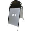 Gotik Budget Kundenstopper mit Logo schild - A1 - schwarz #1