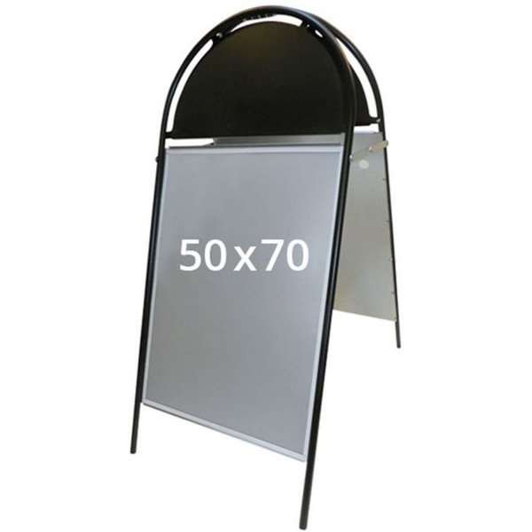 Gotik Budget Kundenstopper mit Logo schild - 50x70 cm - Schwarz #1