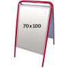 Expo Sign Standard Kundenstopper - 70x100 cm - rot #1