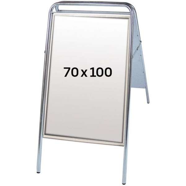 Expo Sign Standard Kundenstopper - 70x100 cm - Silber #1