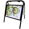 Expo Sign Kundenstopper, A3 mit Frontplatten - schwarz #1