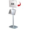 Mini Multi Stand 5 Infoständer - Einseitiger A4-Klapprahmen + A3-Stahlregal #1