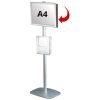 Mini-Multi Stand Infoständer - doppelseitiger A4-Klapprahmen + A4-Broschürenhalter #1