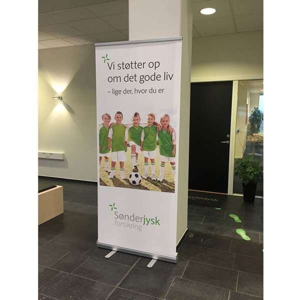 Classic Roll-up, einseitig, 80 x 200 cm - Silber #16