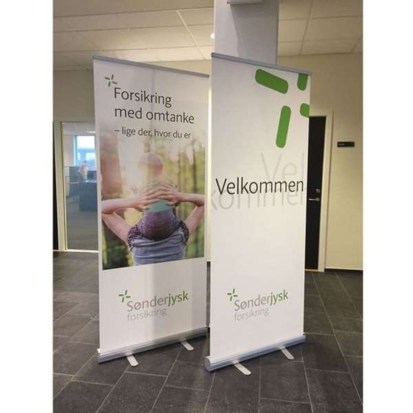 Classic Roll-up, einseitig, 80 x 200 cm - Silber #15