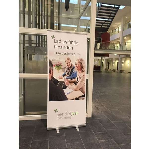 Classic Roll-up, einseitig, 80 x 200 cm - Silber #14