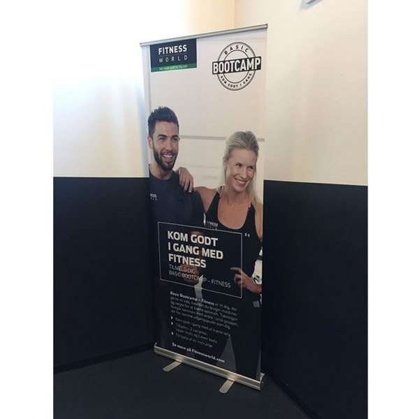 Classic Roll-up, einseitig, 80 x 200 cm - Silber #13