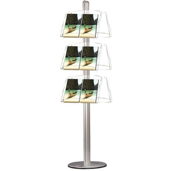 Multi Stand Infoständer Doppelseitig - 6xA3 - 29,7x42 cm große Acrylregale #1