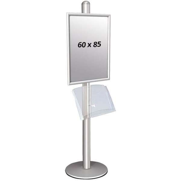 Multi Stand 1 Infoständer - Einseitig mit Acrylregal 25mm, 1 x 60 x 85 cm #1
