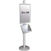 Multi Stand 1 Infoständer - Einseitig mit Stahlregal 25mm 1x70x100 #1