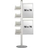 Multi Stand Prospekthalter 18 - Einseitig, 2x70x50 Einschubregale + 4xA4-Regale #1
