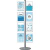 Multi Stand Prospekthalter 13 - doppelseitig mit 8xA4-Einschub vertikal #1