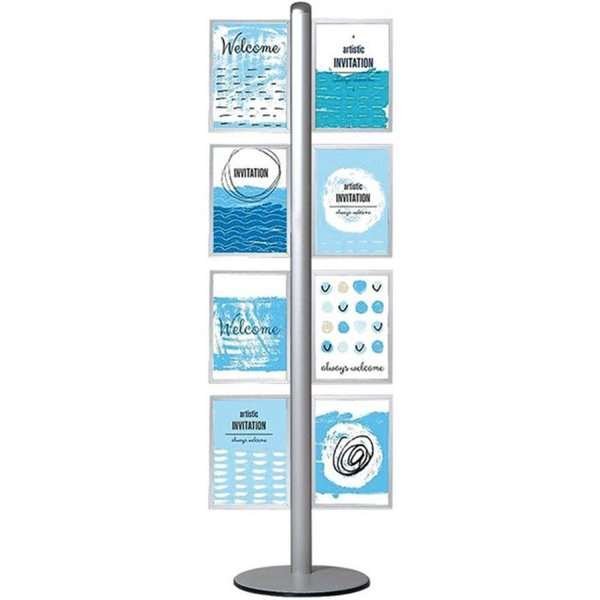 Multi Stand Prospekthalter 13 - doppelseitig mit 8xA4-Einschub vertikal #1