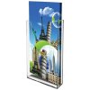 Acryl-Broschürenhalter für die Wand - vertikal - Flyer - M65 - 9,9 x 21 cm #1