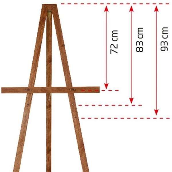 Holzstaffelei, 165cm. Dunkles Holz #2