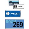 Türschild/Wandschild zur Systematisierung, silber - 10,5x60cm #3