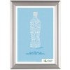 Opti Klapprahmen mit 25mm Aluminiumprofil, silber - 50 x 70 cm #1