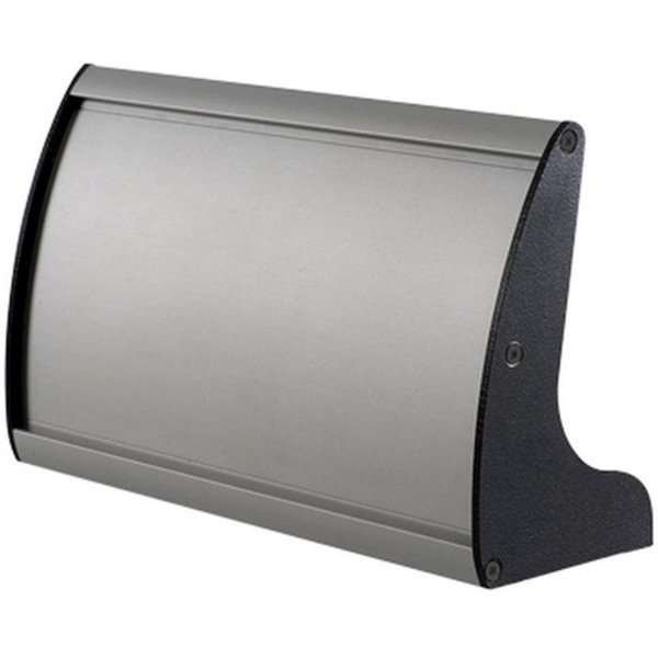 Namensschild für Tisch aus Aluminiumprofil, silber/schwarz - 7,4x15cm #5