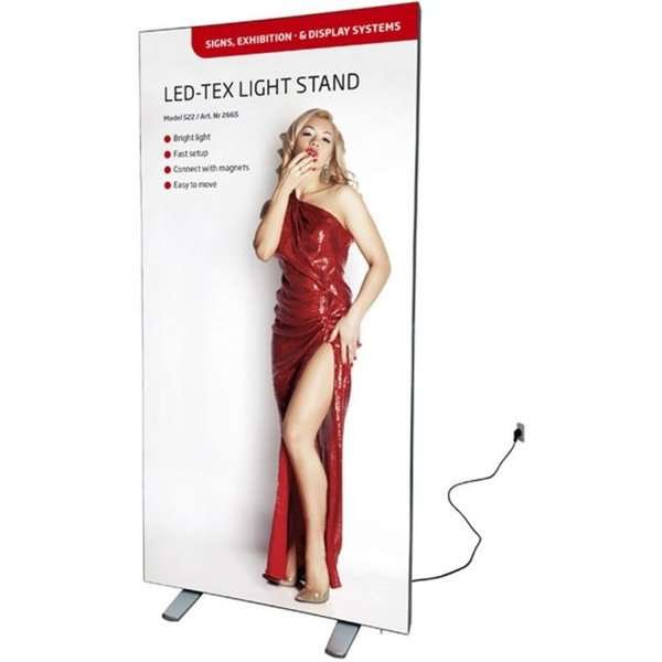 LED-TEX Leuchtkastenständer doppelseitig, 100 x 200 cm #1