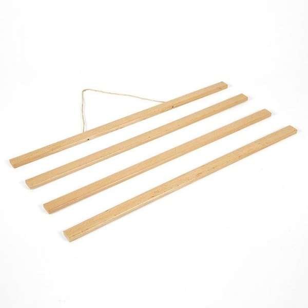 Wood Posterleiste Hänger aus Holz, Magnetisch - 50 cm Satz #1