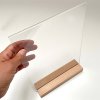 WOOD Block Menu Holder Acryl A4 vertikal/gewinkelt #5