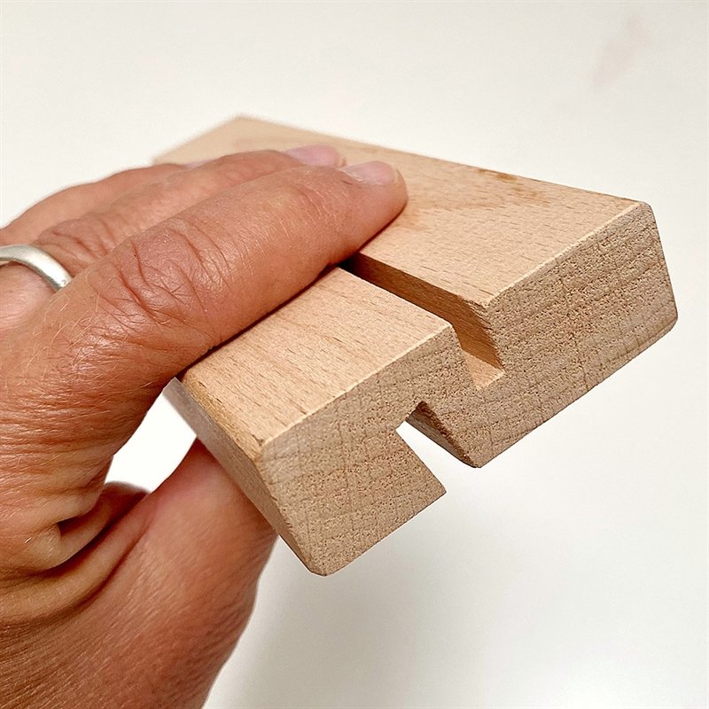 WOOD Block Menu Holder Acryl A4 vertikal/gewinkelt #4
