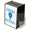 Tipbox Trinkgeld Box mit A4-Info und Kartenhalter #1