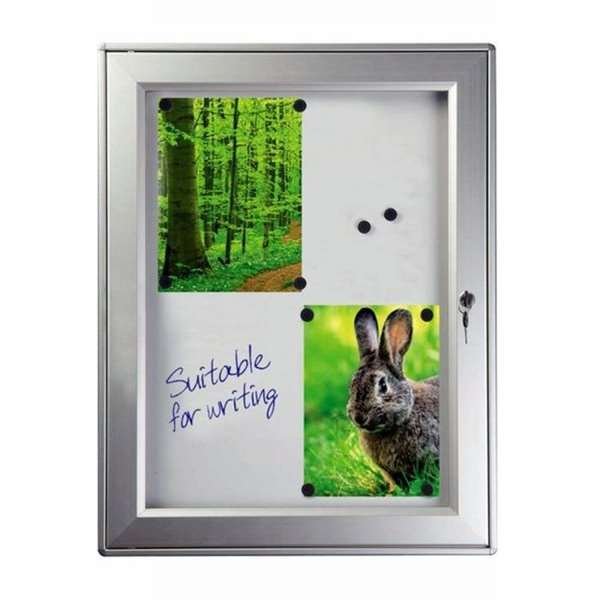 Aushängeschrank magnetisch mit Schloss - 9xA4 #5
