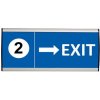 Türschild/Wandschild zur Systematisierung, silber - 10,5x60cm #1