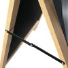 Wooden Kreietafelschild aus hellem Holz, mit magnetischer Tafel sowie Frontscheibe, Postergröße 42,5 x 87,5 cm. #4