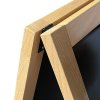 Wooden Kreietafelschild aus hellem Holz, mit magnetischer Tafel sowie Frontscheibe, Postergröße 42,5 x 87,5 cm. #3