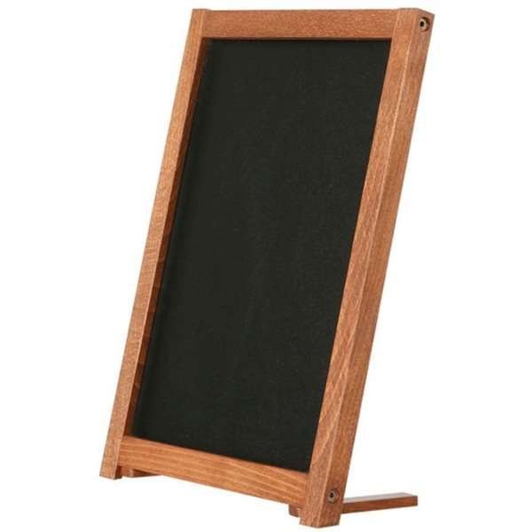 Wooden Kreidetafel für Tisch aus Holz mit Füßen. Dunkles Holz - A4 - 21,6 x 27,9 cm #6