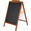 A-Board Wood look kundenstopper mit dekorativem Top - Holzoptik #2