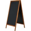 Wooden Kreidetafel Kundenstopper aus Holz mit mtalltafel, 60 x 80 cm #2