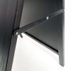 Wooden Kreidetafel Kundenstopper aus Holz mit Stahlbrett 59x78cm - schwarz gebeizte Buche #2
