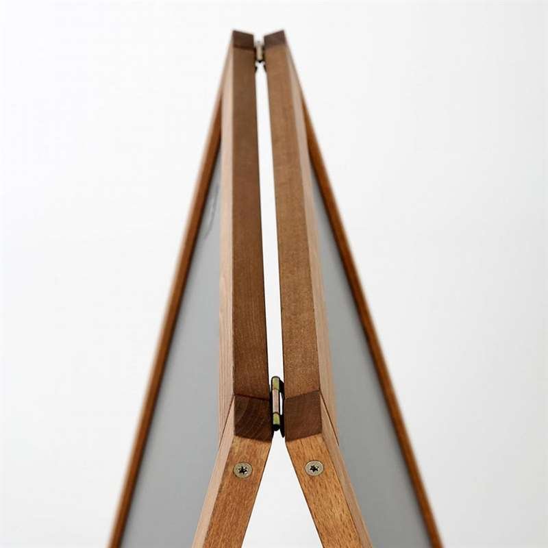 Wooden Kreidetafel Kundenstopper aus Holz, dunkel gebeizt, mit Stahlbrett, 46 x 68 cm #7