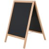 Wooden Kreidetafel Kundenstopper aus Holz mit Stahlbrett 46 x 68 cm - Buche #2