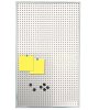 Kombi-Informationstafel 9mm Aluminiumprofil mit Stahl-/Korkrückplatte, silber - 6xA4 #1