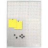 Kombi-Informationstafel 9mm Aluminiumprofil mit Stahl-/Korkrückplatte, silber - 4xA4 #1