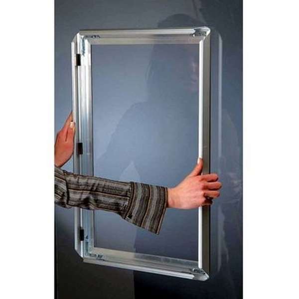 Fenster Alu Klapprahmen doppelseitig - 32mm - A1 - Silber #3