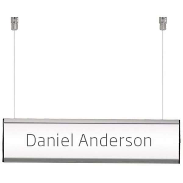 Doppelseitiges Hängeschild, 1 Lage - 50 x 7,4 cm #1