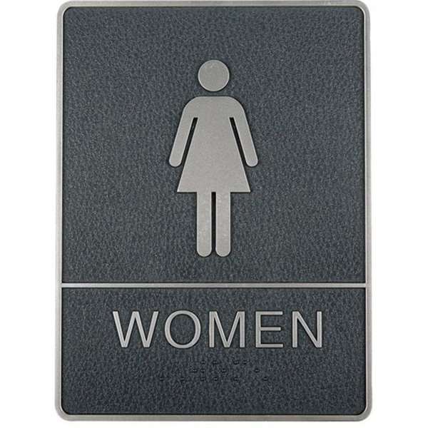 Symbol, Türschild, Mit, Blindenschrift - Damen #1