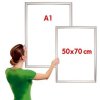 Opti Klapprahmen mit 25mm Aluminiumprofil, silber - A1 #2