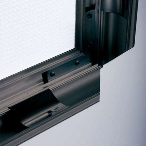 Klapprahmen mit 40mm Antik-Aluminiumprofil, schwarz - 100 x 140 cm #3