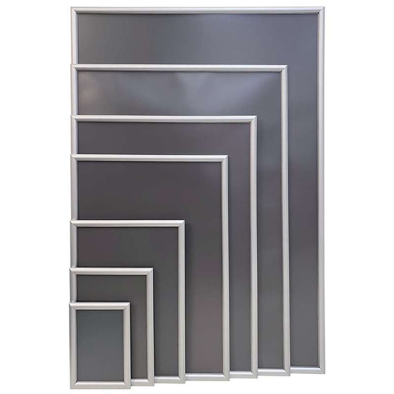 Klapprahmen mit 17mm Aluminiumprofil, silber - 70 x 100 cm #7